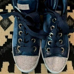 Skechers Women's Velvet Vixen High Tops with Rhinestones - Size 8.5